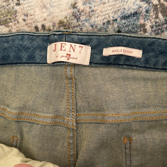 NWT Seven for all Mankind Jen 7 Ankle Skinny in Sunrise Leopard - Picture 6 of 13